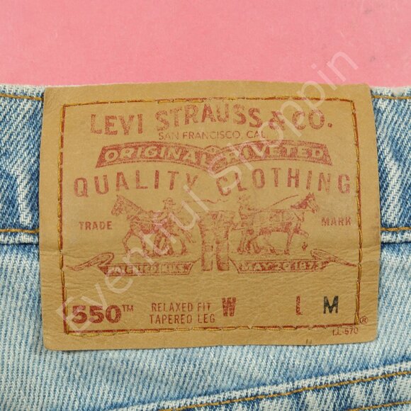VIntage Levis 550 Jeans Womens 30 Blue Relaxed Fit Tapered Leg 90s Made In USA - Picture 6 of 8